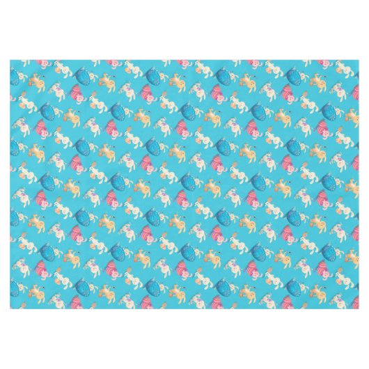 イースターバ絵画ニーズのパターン(の模様が)ある卵 テーブルクロス (正面(横))