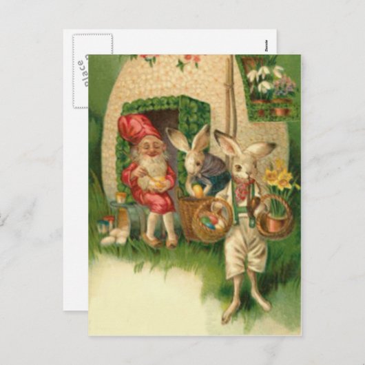 イースターバ色彩の鮮やかニーカラー卵花格言 シーズンポストカード (正面/裏面)