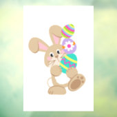 イースターバ運ニーの卵デザイン長方形 ウィンドウサイン (シート3)