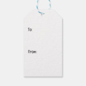 イースターパグドッグズバニー耳 ギフトタグ (裏面)