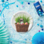 イースターパグドッグパーティー紙プレート ペーパープレート (パーティー)