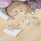 イースターパグ水彩フローラ ジグソーパズル (側面)