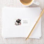 イースターパグ水彩フローラ ラベル (インサイチュ)