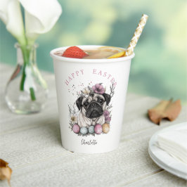 イースターパグ水彩フローラ 紙コップ