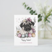 イースターパグ素朴な植物フローラ シーズンカード (スタンド正面)