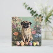 イースターパグ素朴な植物性フローラシック シーズンカード (スタンド正面)