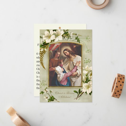 イースターパスカルホミリー祈りの言葉セントジョンクリソストム ノートカード (正面/裏面インサイチュ)