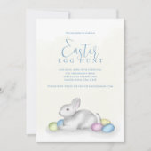 イースターパステルエッグ狩りウォーターカラー シーズンカード (正面)