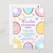 イースターパステルクッキー飾ズパーティー ポストカード (正面/裏面)