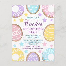 イースターパステルクッキー飾ズパーティー ポストカード