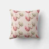 イースターパステルピンクベージュエッグパターン クッション (裏面)