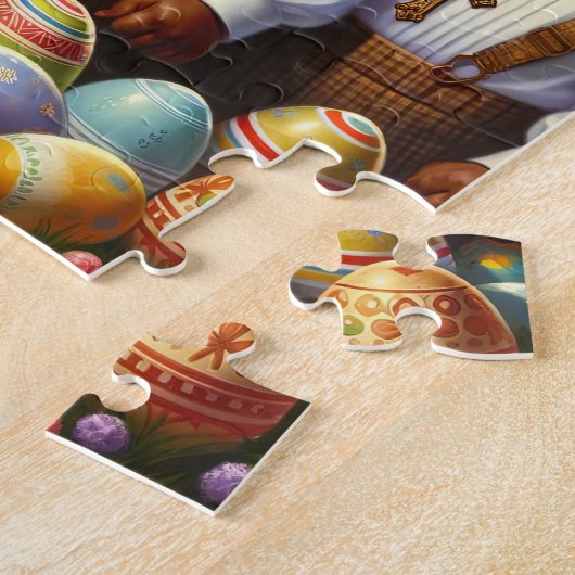 イースターパズルスリーアフリカンボーイズ ジグソーパズル (側面)