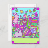 イースターパズル – はがき シーズンポストカード (正面/裏面)