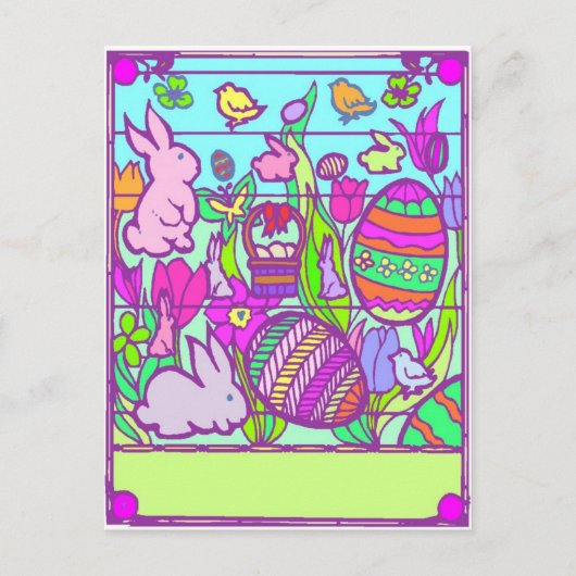 イースターパズル – はがき シーズンポストカード (正面)
