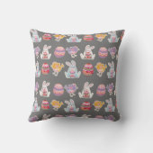 イースターパターンソニックシルバー装飾用クッション クッション (裏面)