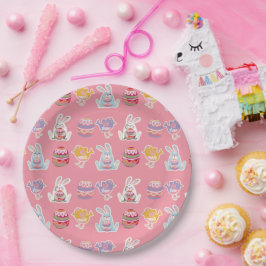 イースターパターンバニラアイス紙プレート ペーパープレート