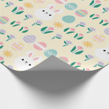 イースターパターンラッピング紙