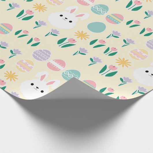 イースターパターンラッピング紙 ラッピングペーパー (角)