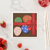 イースターパターン（の模様が）ある卵 スタンダードカクテルナプキン (インサイチュ)