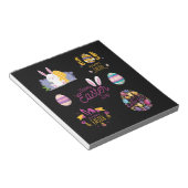 イースターパッケージ、イースターおもしろいステッカー ノートパッド (アングル)