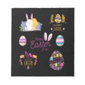 イースターパッケージ、イースターおもしろいステッカー ノートパッド (正面)