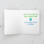 イースターパパワールド最高ののEver Kids写真 シーズンカード (内部)