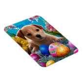 イースターパピーの花と卵の休日 マグネット (右側)