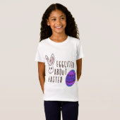 イースターパユーモアのあるンについてイースターかわいい卵 Tシャツ (正面フル)