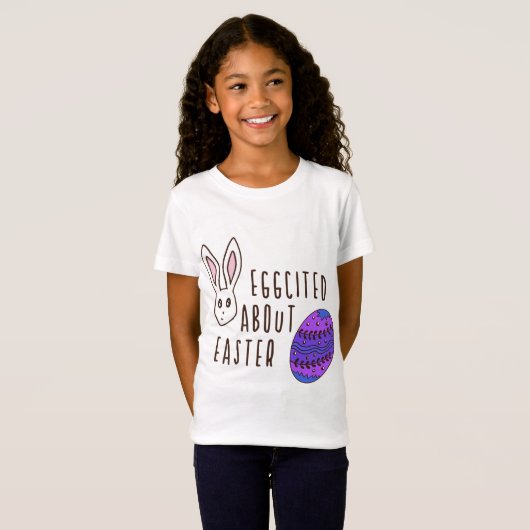 イースターパユーモアのあるンについてイースターかわいい卵 Tシャツ (正面フル)