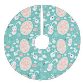 イースターパレードツリースカート フェイクリネンツリースカート (正面)