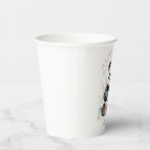 イースターパンダのベアウォーターの色のフローラ 紙コップ (右)