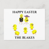 イースターパーソナライズされたはがき。 シーズンポストカード (正面)