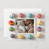 イースターパーソナライズされたウィッチ猫好き用はがき ポストカード (正面/裏面)