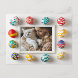 イースターパーソナライズされたウィッチ猫好き用はがき ポストカード