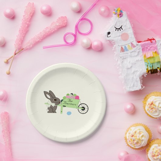 イースターパーソナライズされたウサギ卵紙プレート ペーパープレート (パーティー)