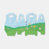 イースターパーソナライズされたエグカラフル狩りバニーチック フェイバーボックス (折り畳みなし)