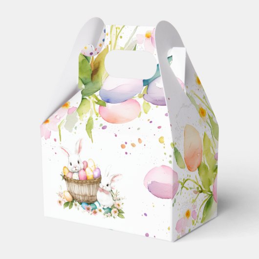 イースターパーソナライズされたエッグ狩りボックス フェイバーボックス (裏面サイド)