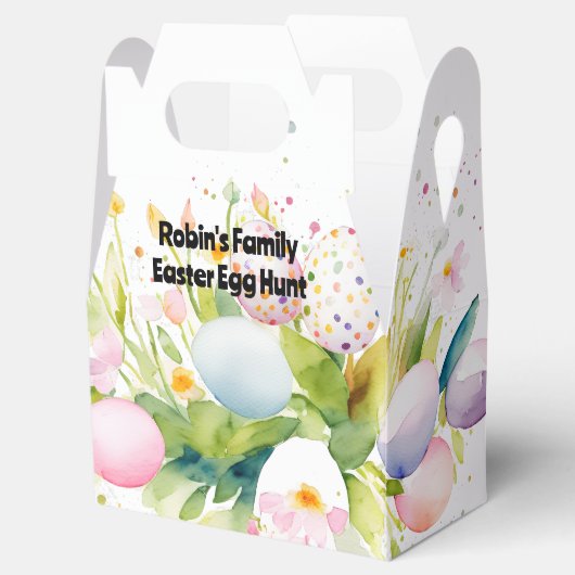 イースターパーソナライズされたエッグ狩りボックス フェイバーボックス (オープン)