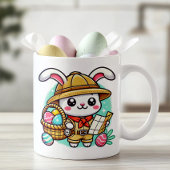 イースターパーソナライズされたエッグ狩り コーヒーマグカップ