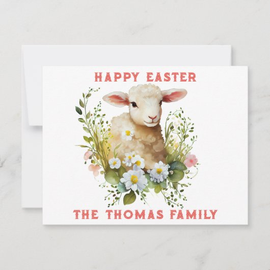 イースターパーソナライズされたカード ノートカード (正面)