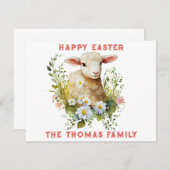イースターパーソナライズされたカード ノートカード (正面/裏面)
