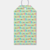 イースターパーソナライズされたギフトラベル-カスタムメッセージ ギフトタグ (正面)