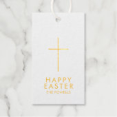 イースターパーソナライズされたクロス ギフトタグ (正面)