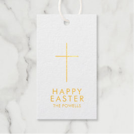 イースターパーソナライズされたクロス ギフトタグ