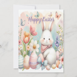 イースターパーソナライズされたグリーティングカードの水色 シーズンカード
