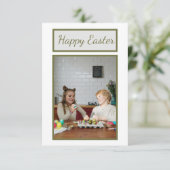 イースターパーソナライズされたグリーティングカード – 希望を追加 (スタンド正面)