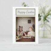 イースターパーソナライズされたグリーティングカード – 希望を追加 (スタンド正面)