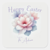 イースターパーソナライズされたスクエアステッカー スクエアシール (正面)