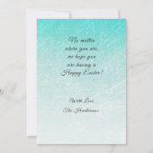 イースターパーソナライズされたノイースターのカード 招待状 (裏面)