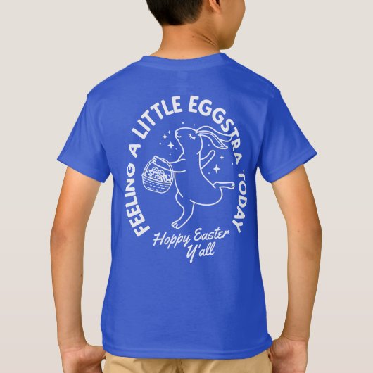 イースターパーソナライズされたバおもしろいニーの名前のシャツ Tシャツ (裏面)